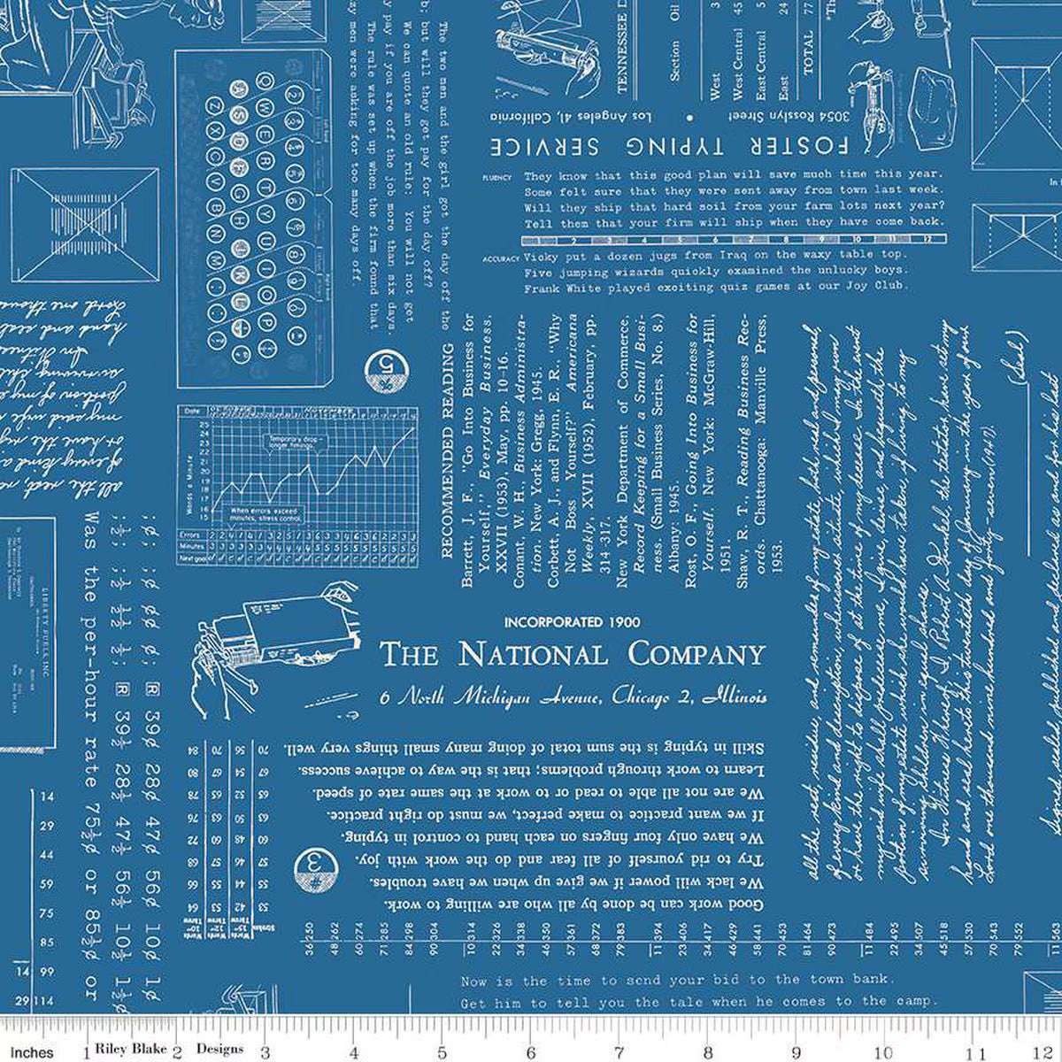 Riley Blake | TYPE/ography | Lori Holt | Denim