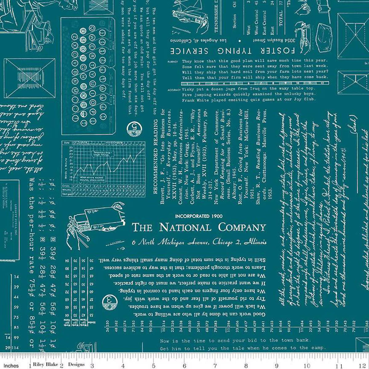 Riley Blake | TYPE/ography | Lori Holt | Lagoon