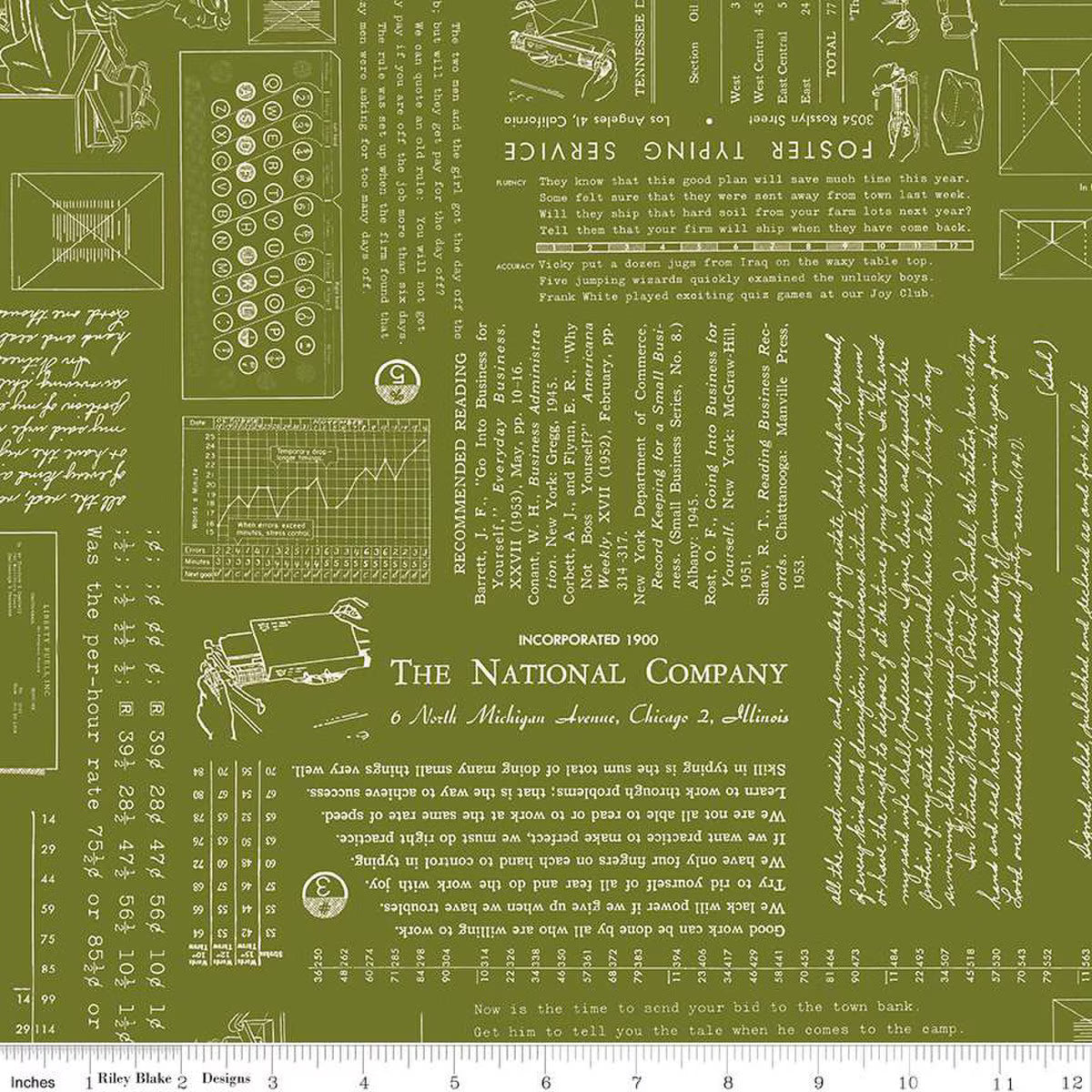 Riley Blake | TYPE/ography | Lori Holt | Parsley