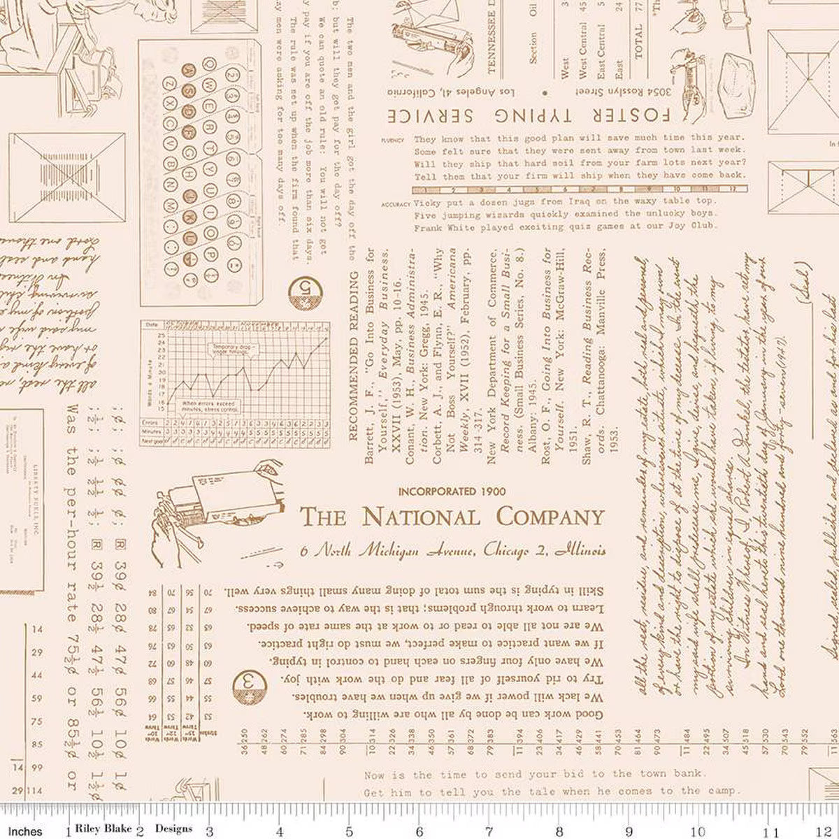 Riley Blake | TYPE/ography | Lori Holt | Background | Maple