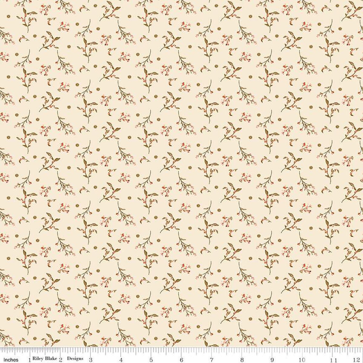 Riley Blake | Morning Latte | Berries | Latte | Sandy Gervais