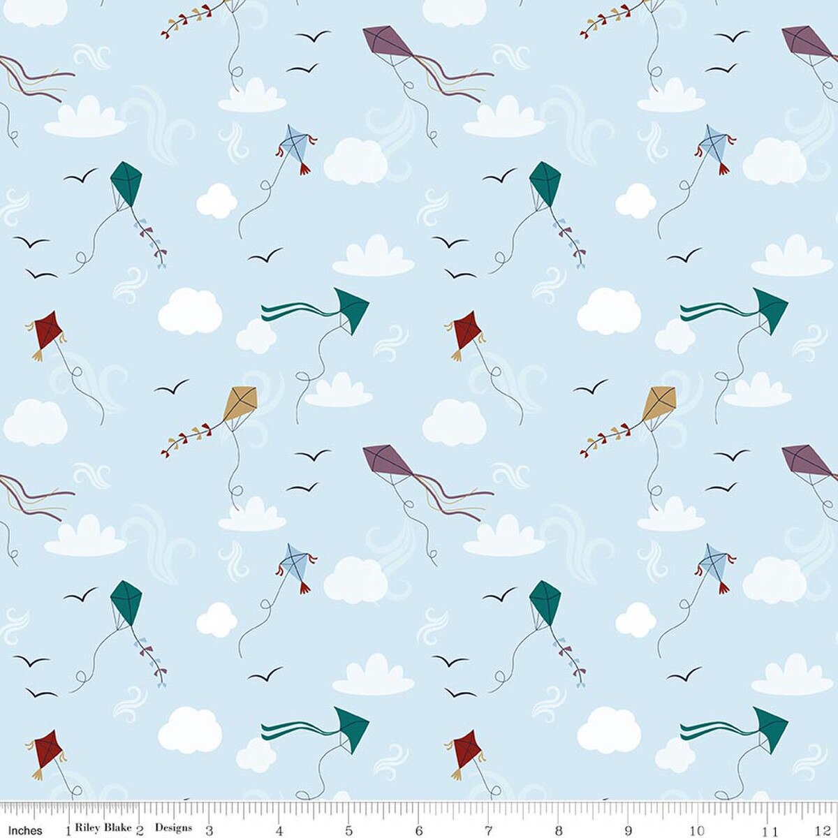Riley Blake | A Spoonful of Sugar | Let's Go Fly a Kite | Sky | C17083