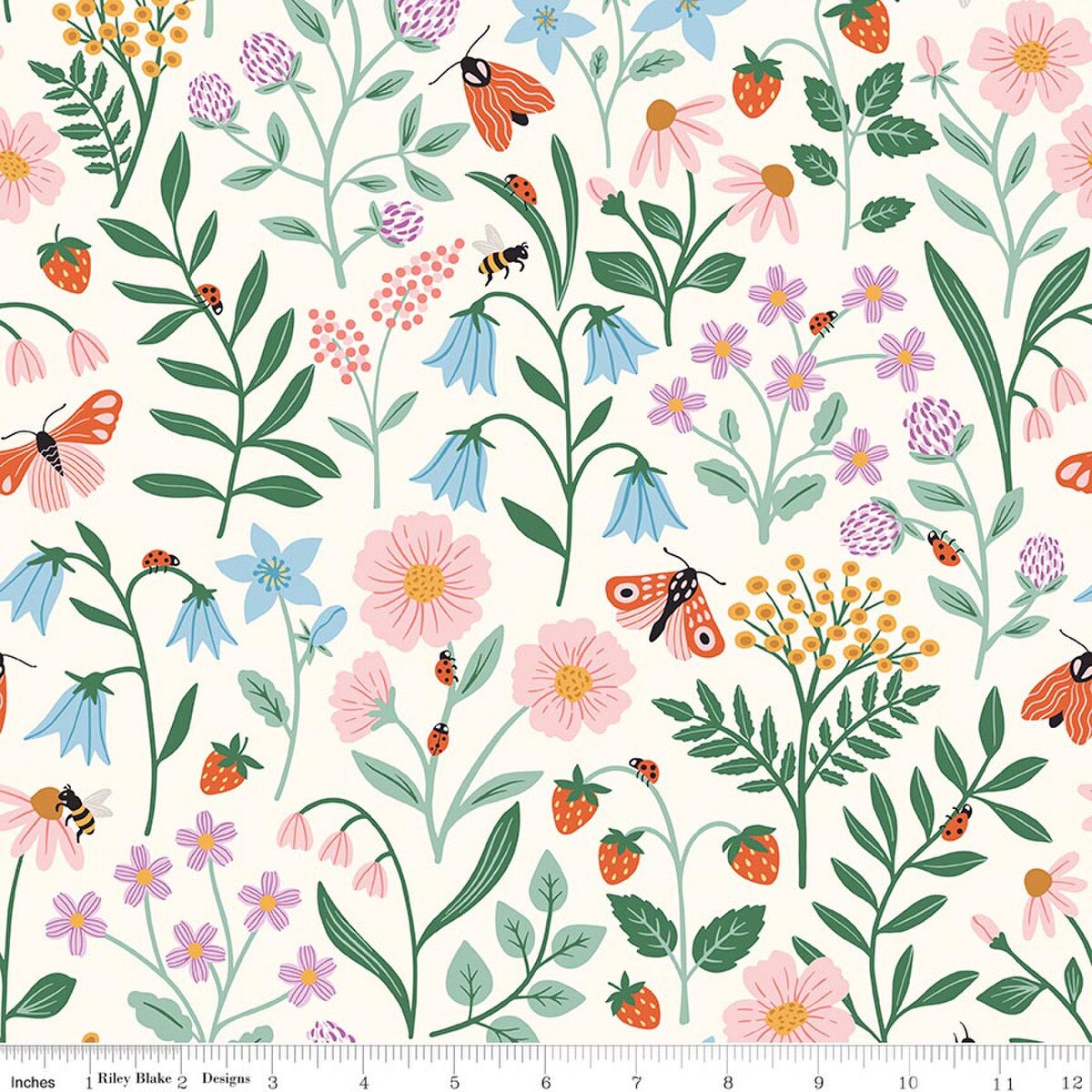 Riley Blake | Little Forest Atelier | Blooms and Bugs | Cream