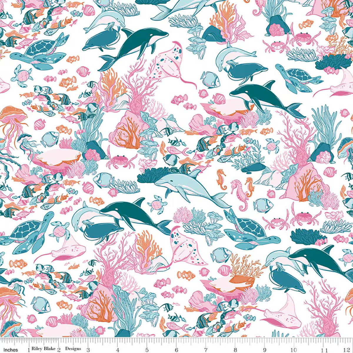 Riley Blake | Corinne Wells | Reef | Main | Multi