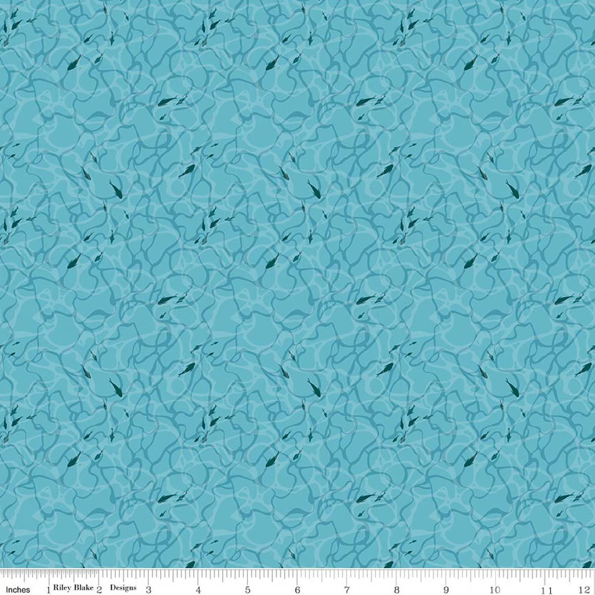 Riley Blake | Corinne Wells | Reef | Ocean Floor | Blue