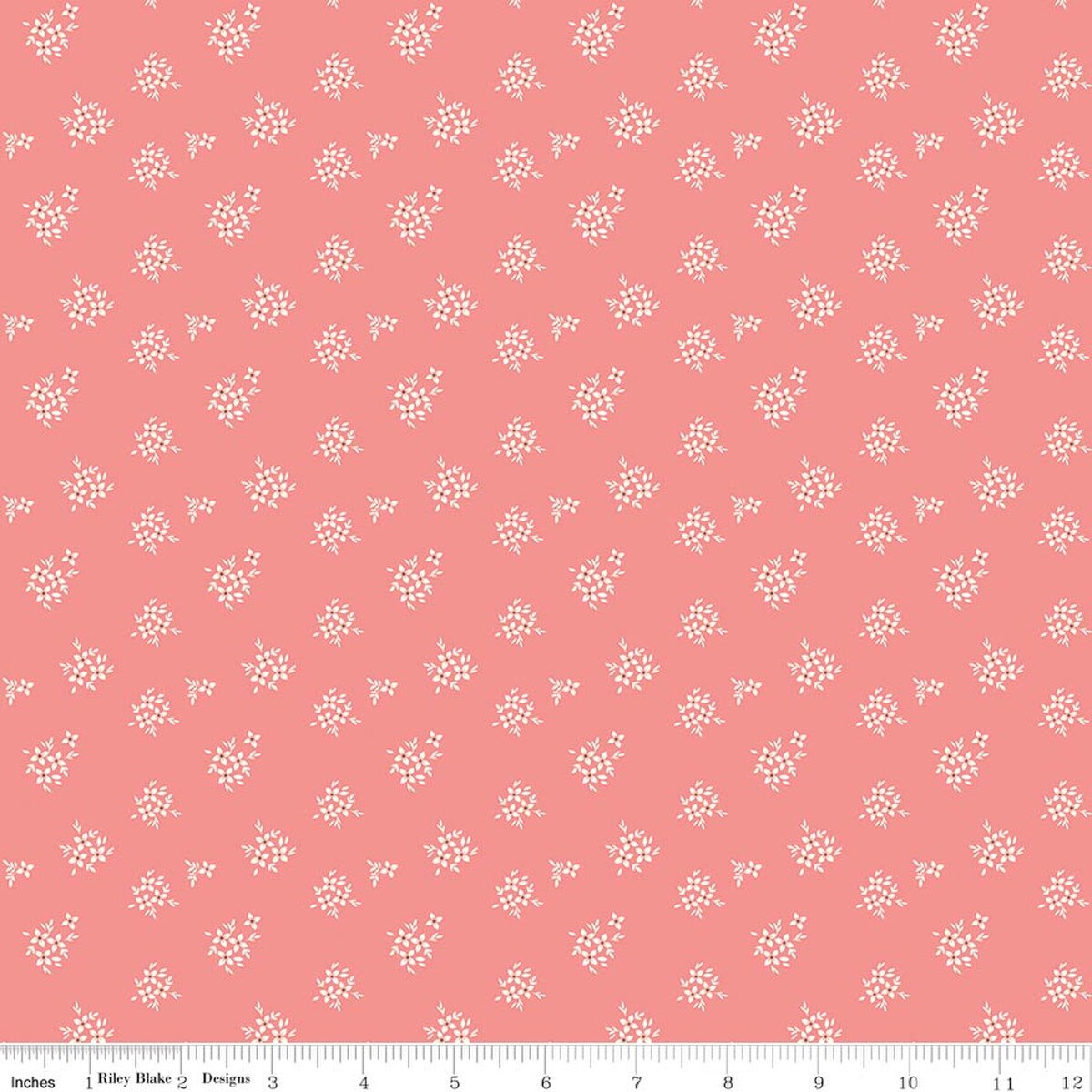 Riley Blake | Renew | Ditsy | Coral | C17287