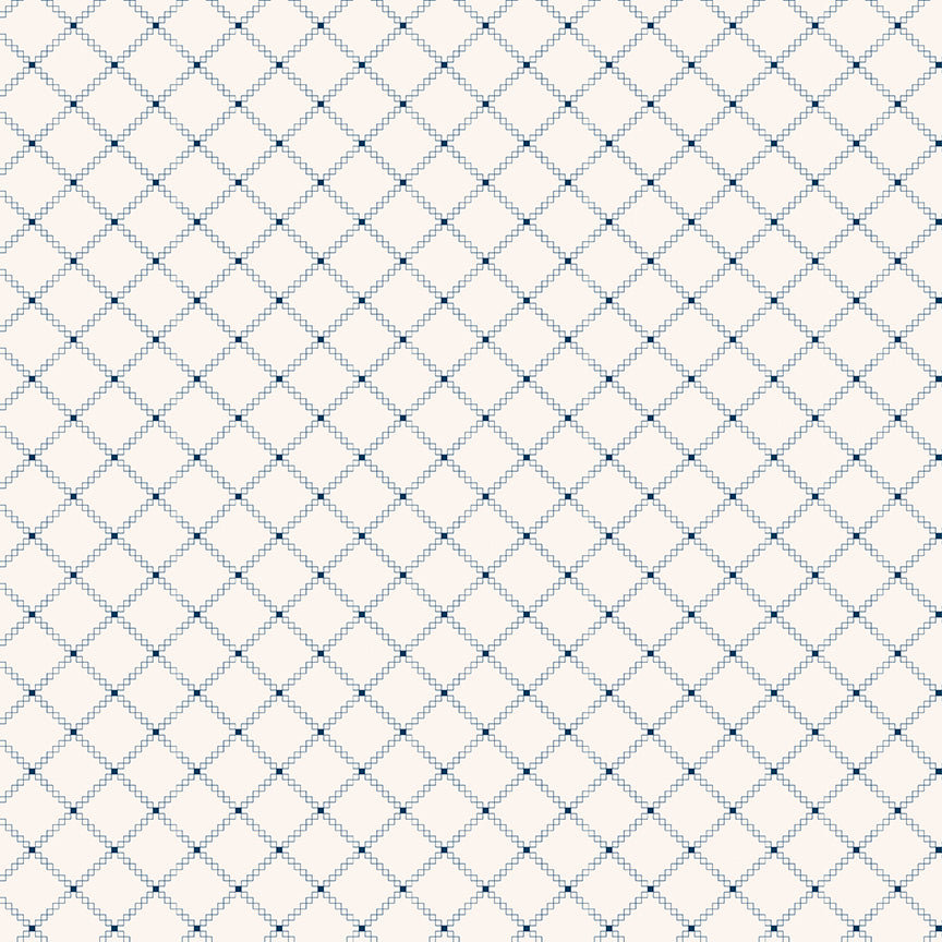 Riley Blake | Foxglove | Squares Oxford Blue | Navy | C18087-OXFORDBLUE