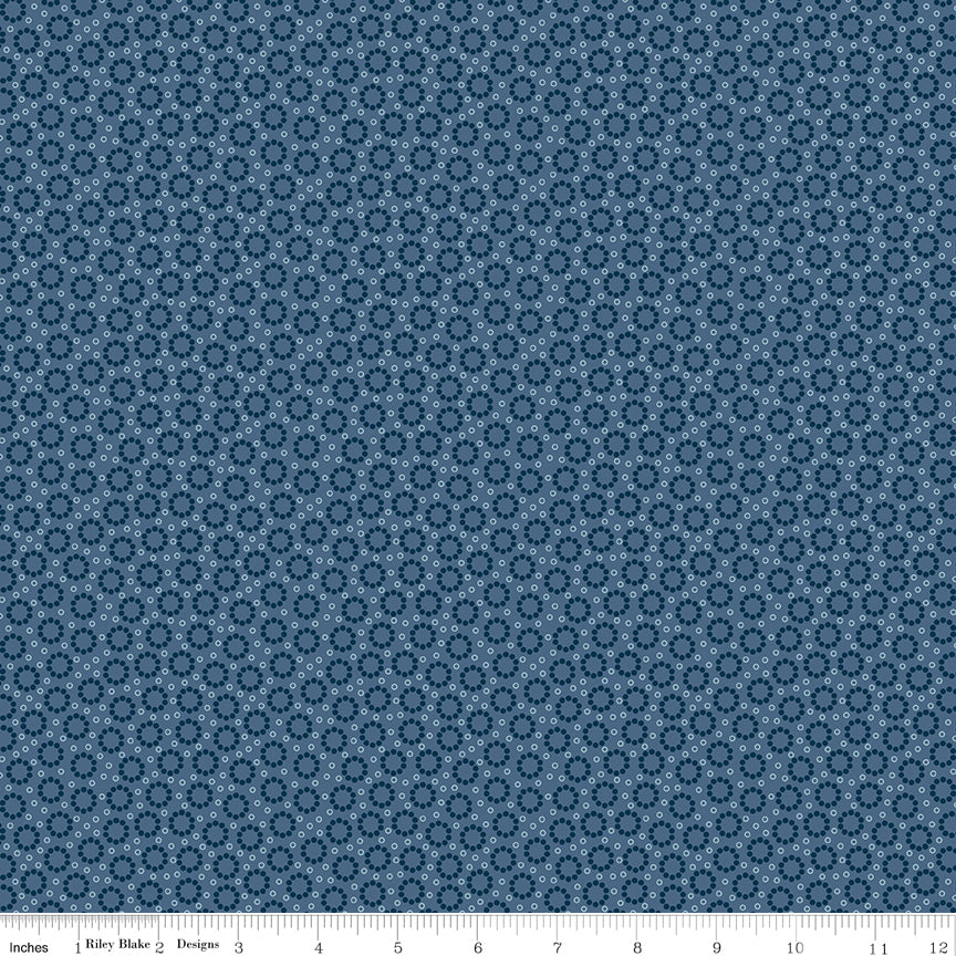 Riley Blake Designs | Denim & Daisy | Miller Denim | C18135-DENIM | Lori Holt