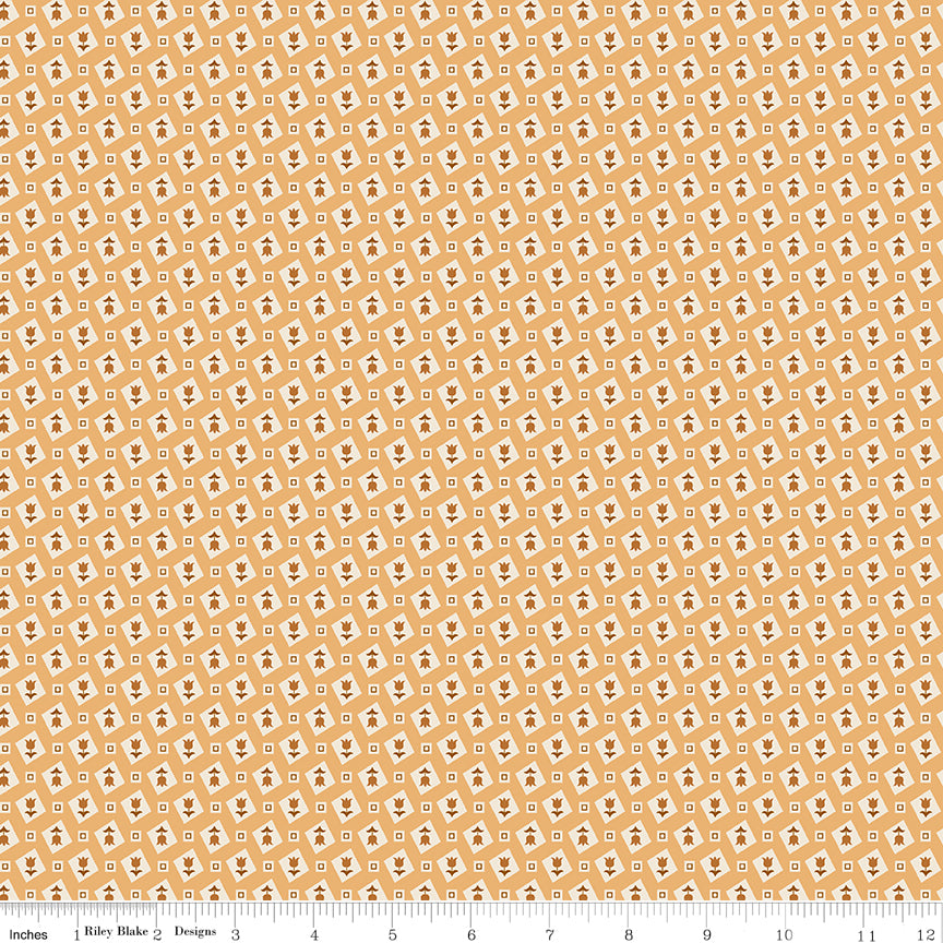 Riley Blake Designs | Denim & Daisy | Tulips Daisy | C18145-DAISY | Lori Holt