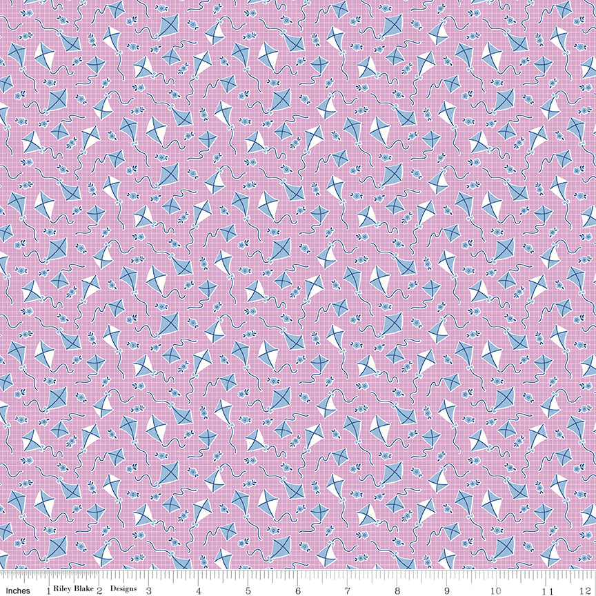 Riley Blake Designs | Traditional 30's | Kites Purple | C18245-PURPLE