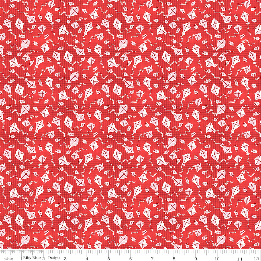 Riley Blake Designs | Traditional 30's | Kites Red | C18245-RED