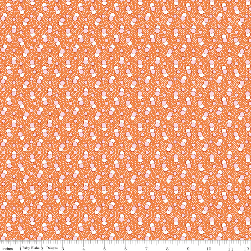 Riley Blake Designs | Traditional 30's | Dots Orange | C18247-ORANGE