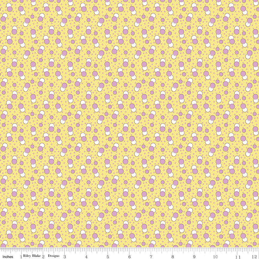 Riley Blake Designs | Traditional 30's | Dots Yellow | C18247-YELLOW