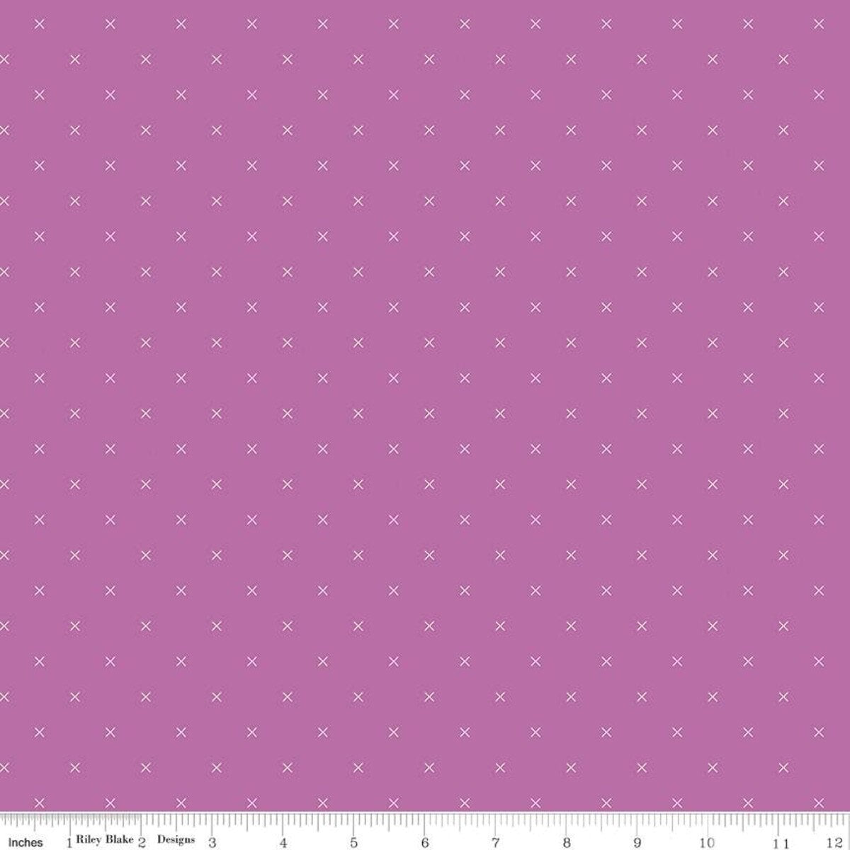 Riley Blake | Bee Cross Stitch | Plum | Lori Holt