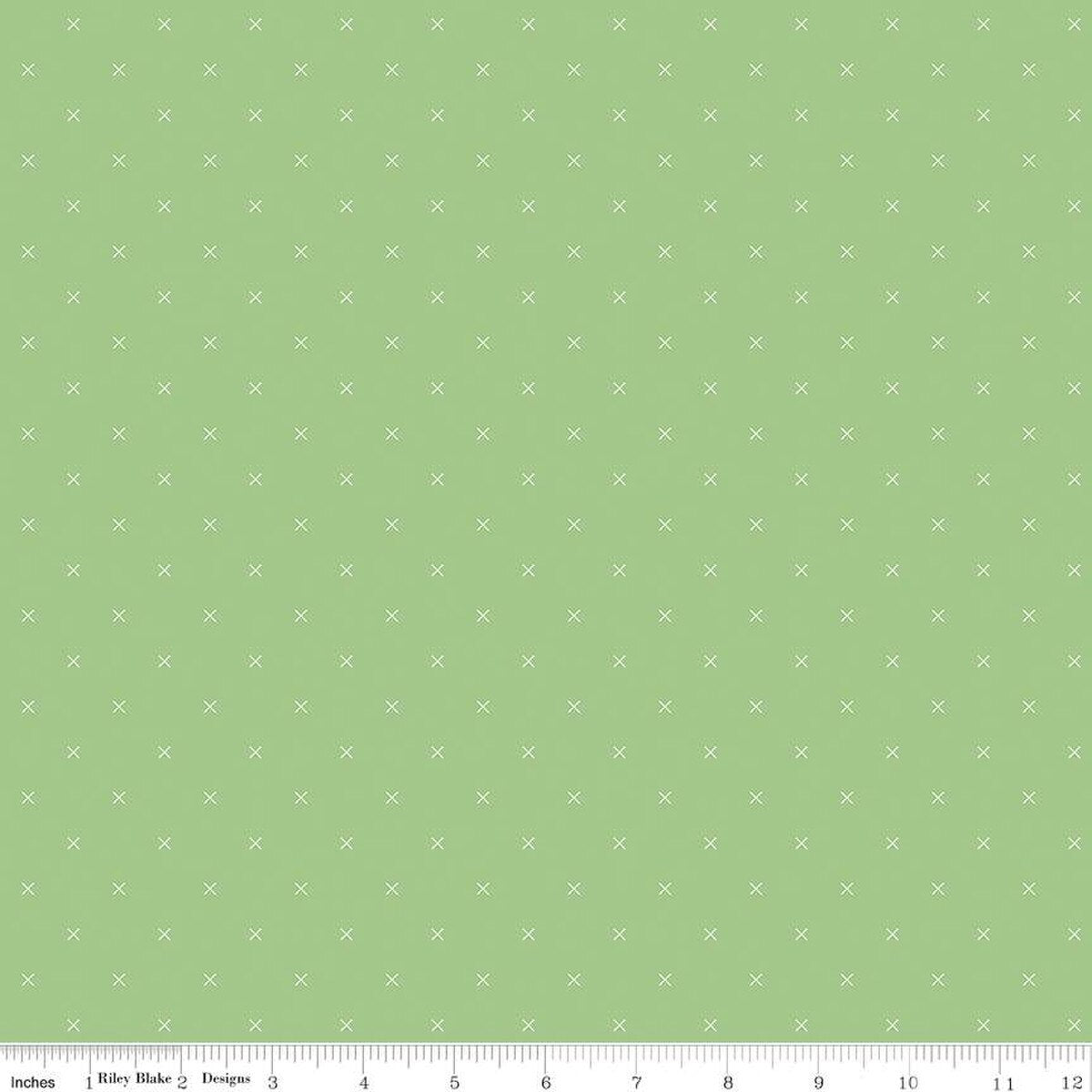 Riley Blake | Bee Cross Stitch | Riley Green | Lori Holt