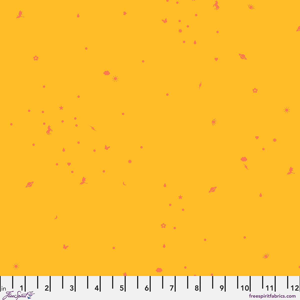 FreeSpirit Fabrics | Legendary Cotton Lawn | Charmed | Dandelion | CLTP005.DANDELION | Tula Pink