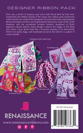 Ribbon | Tula Pink Floral Reef Ultraviolet Designer Pack