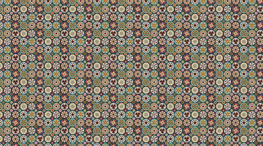 Northcott | Barn Quilts | Circles | Blue Multi