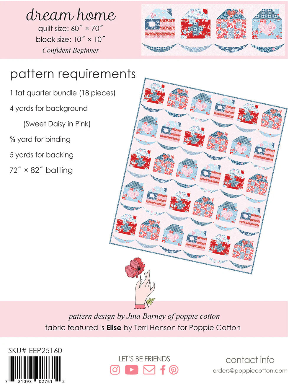 Poppie Cotton Dream Home Quilt Kit