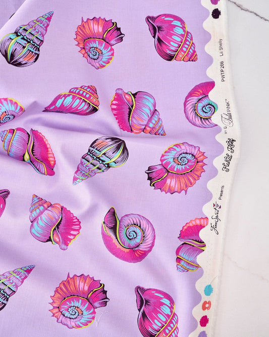 Free Spirit | Tula Pink | Floral Reef | Lil Shelly | Ultraviolet