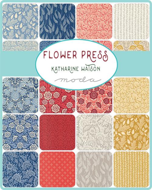 Moda | Flower Press | Katherine Watson | Fat Quarter Bundle | 28 Fat Quarters