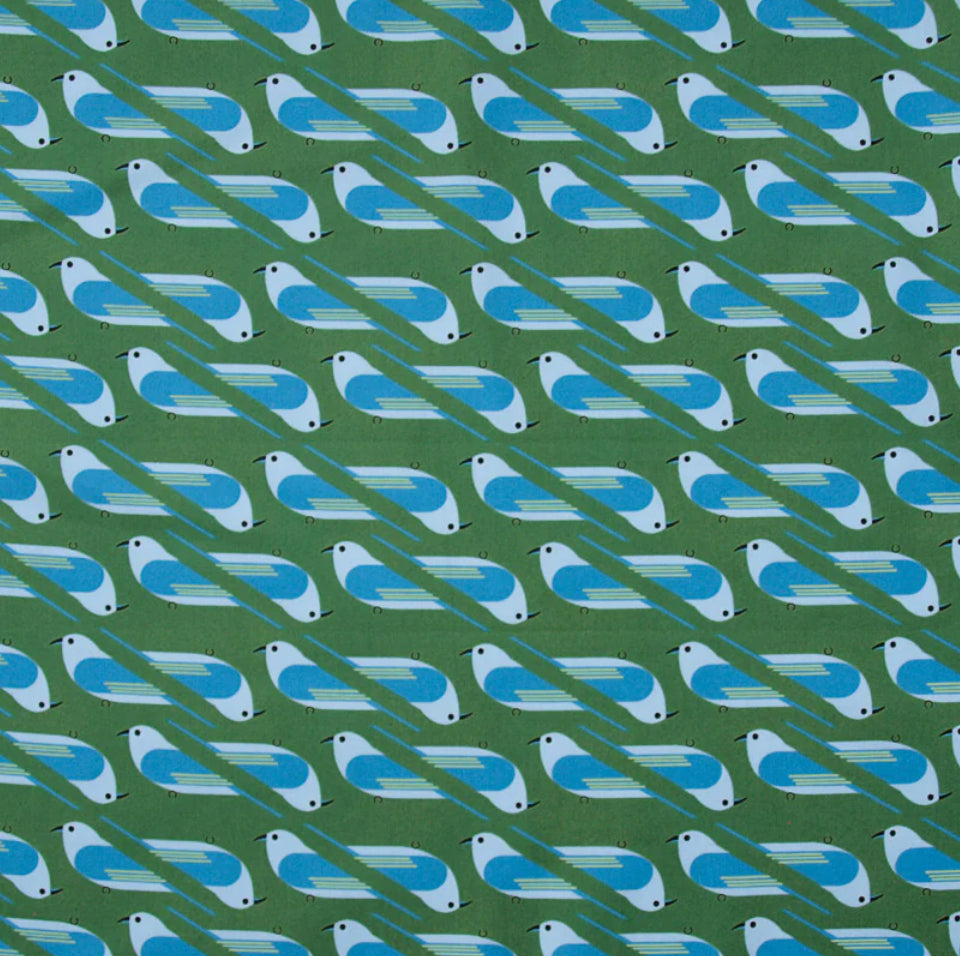 Birch Fabric | Charley Harper | Bluebird | Poplin Fabric
