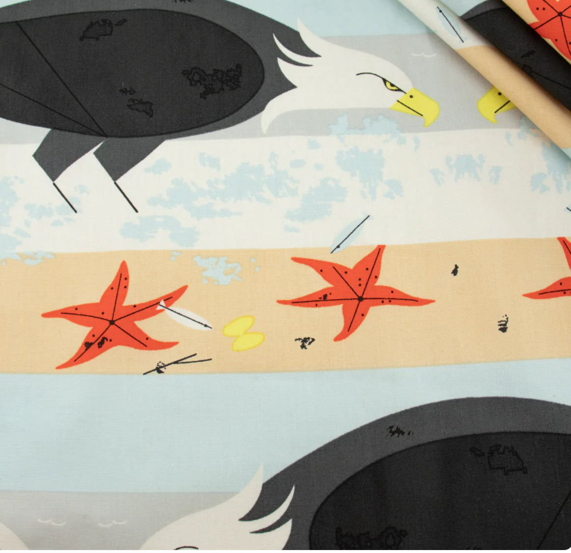 Birch Fabric | Charley Harper | Coastal Eagle | Poplin Fabric