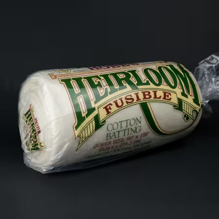 Batting | Hobbs | Heirloom Premium Fusible 80/20 Cotton/Polyester Blend | 90in x 108in