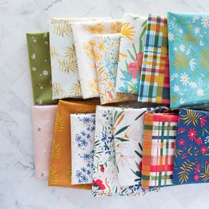 Birch Fabric | Wild Fronds Meadow | FAT QUARTER Bundle | 7 | Kate Capone