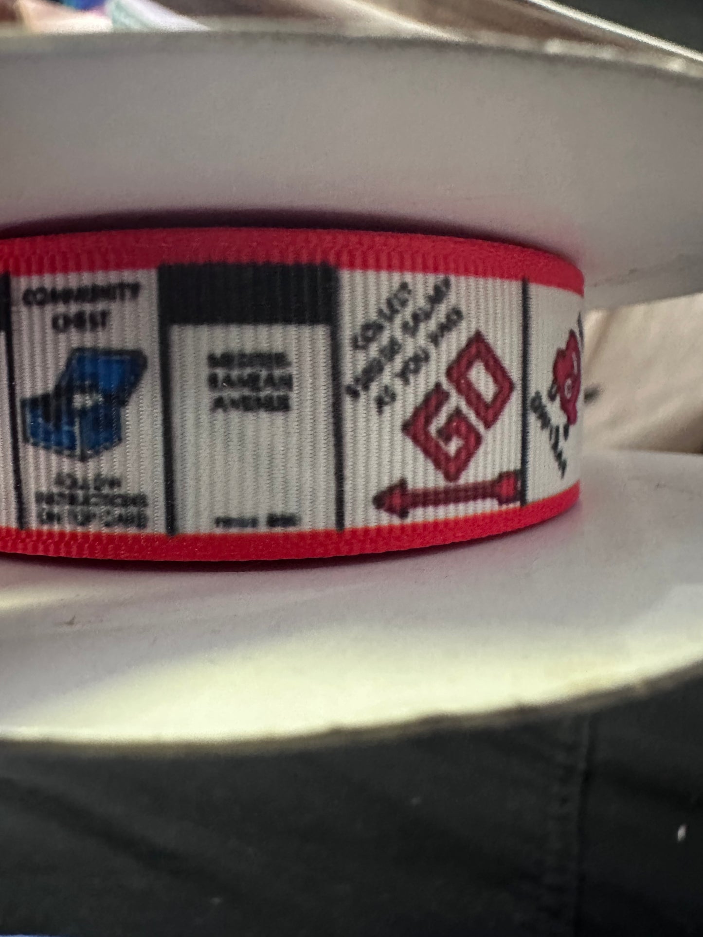 Ribbon | Monopoly | 7/8" | Sold by the Yard