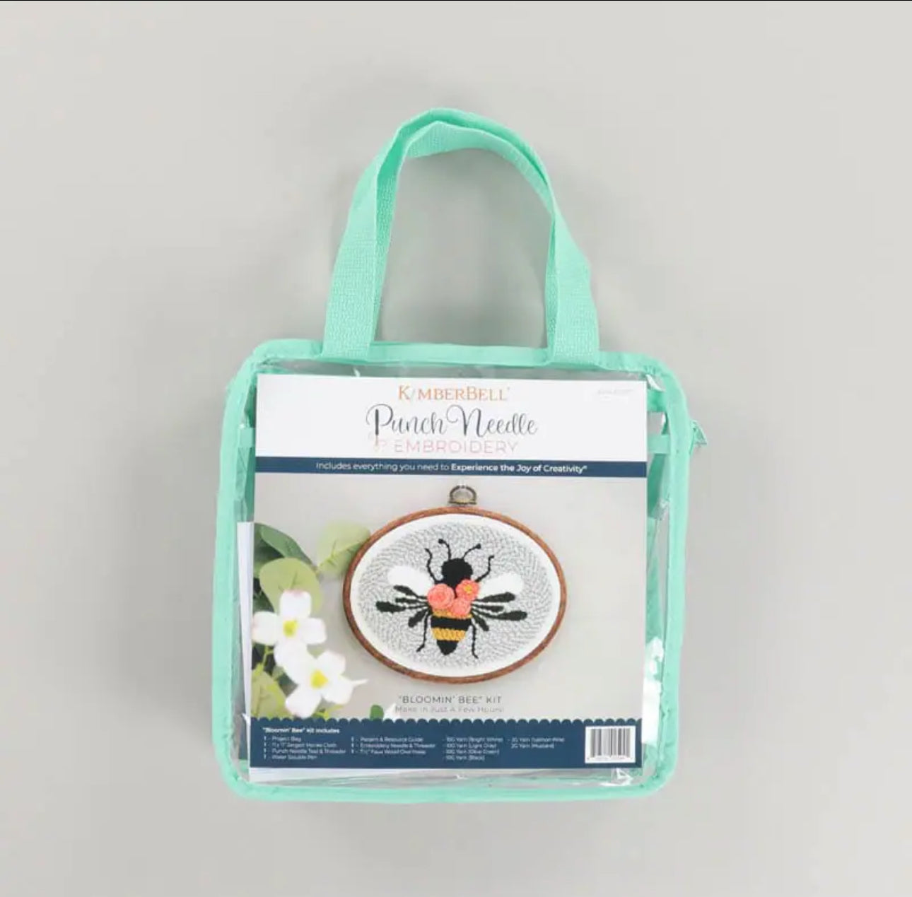 Kimberbell | Punch Needle Embroidery Kit | Bloomin Bee Kit
