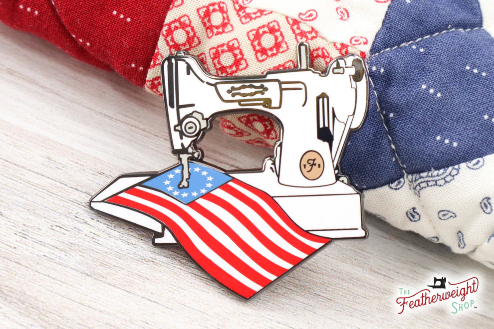 Needle Minder, PIN PAL - Patriotic Flag - Singer Featherweight
