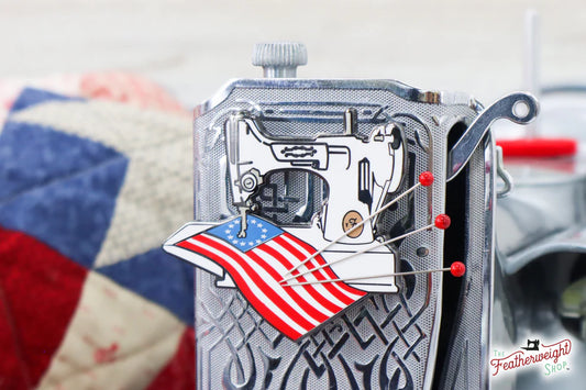 Needle Minder, PIN PAL - Patriotic Flag - Singer Featherweight