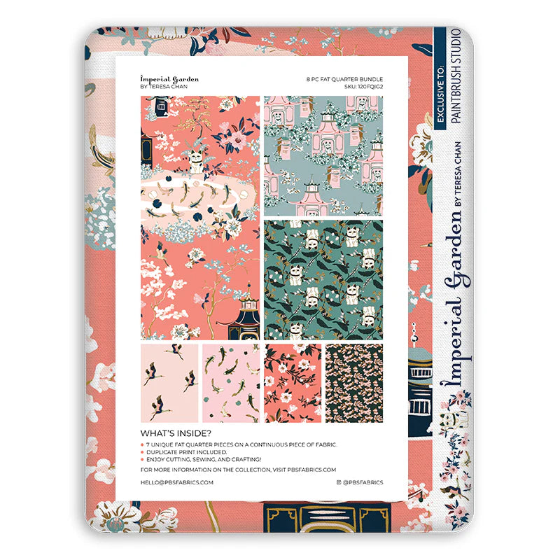 Paintbrush Studio Fabrics | Imperial Garden | Flat Fat Stack 8 PC