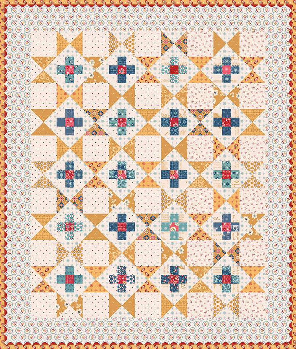 Riley Blake | Lori Holt | Americana Oh Beautiful Flag Runner & Amber Waves Mini Quilt Kit