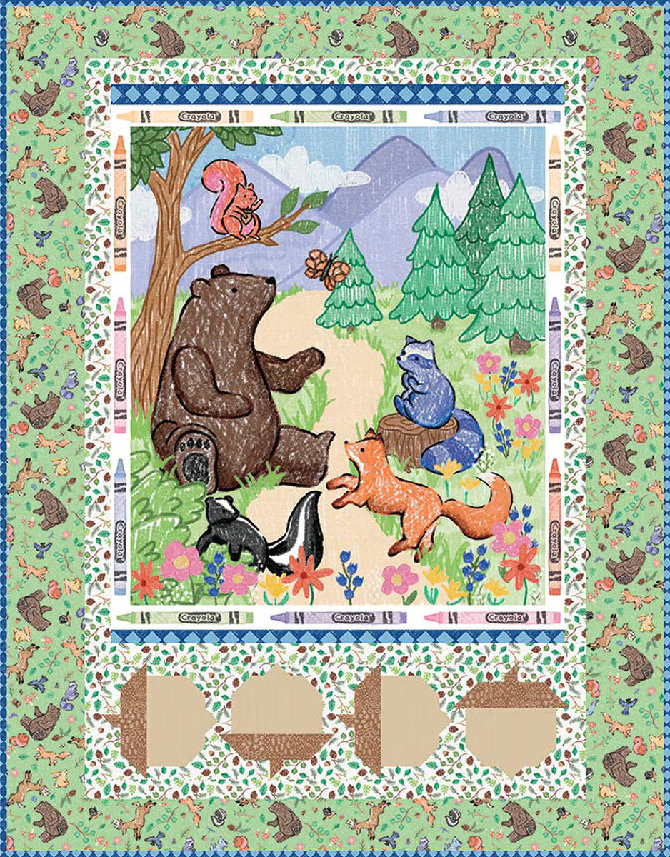 Riley Blake | Colorful Critters Panel Quilt Kit