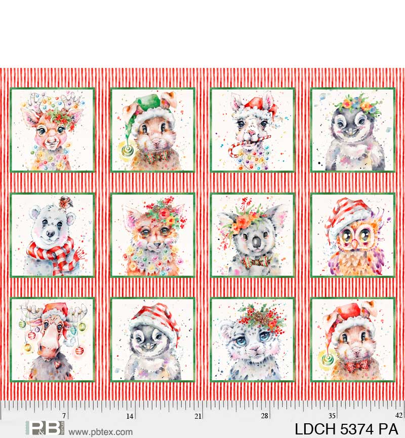 P&B Textiles | Little Darling Christmas Panel | 5374-PA
