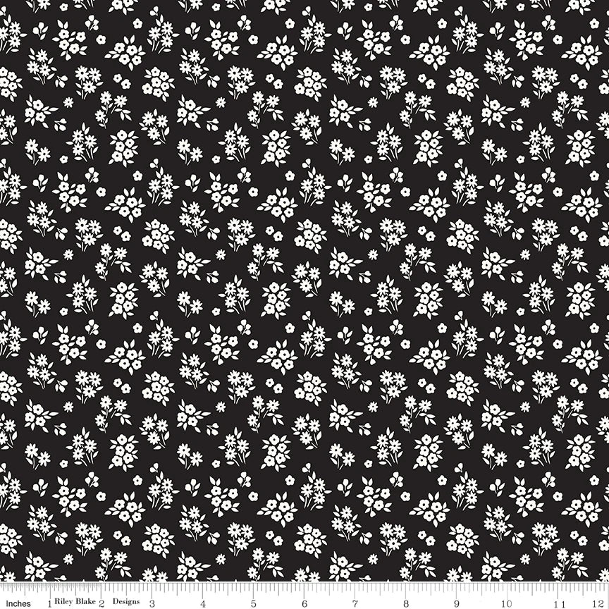 Riley Blake| Midnight Meadow Bouquet Black