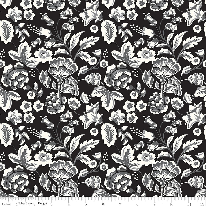 Riley Blake| Midnight Meadow| Black