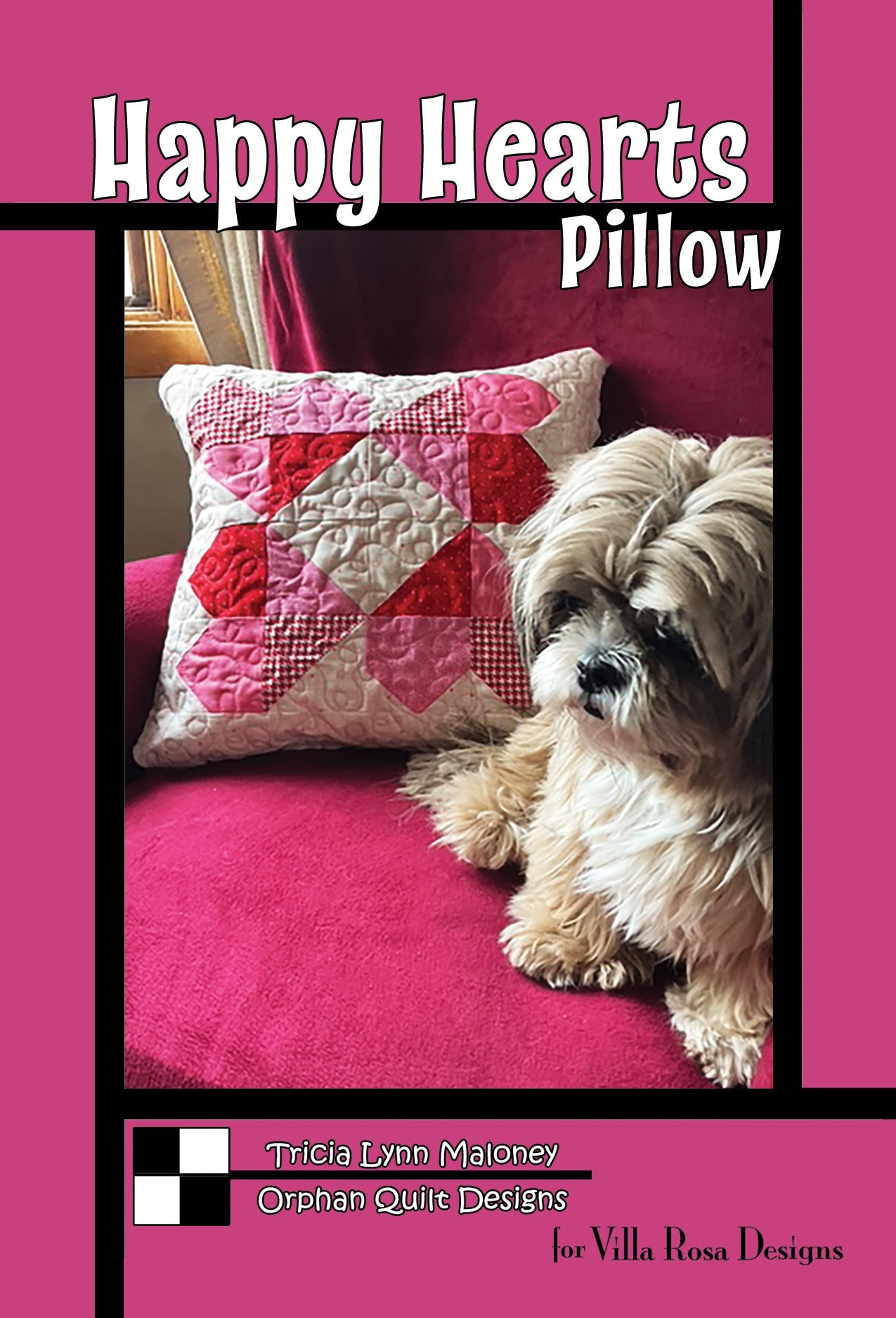 Happy Hearts Pillow Pattern Card
