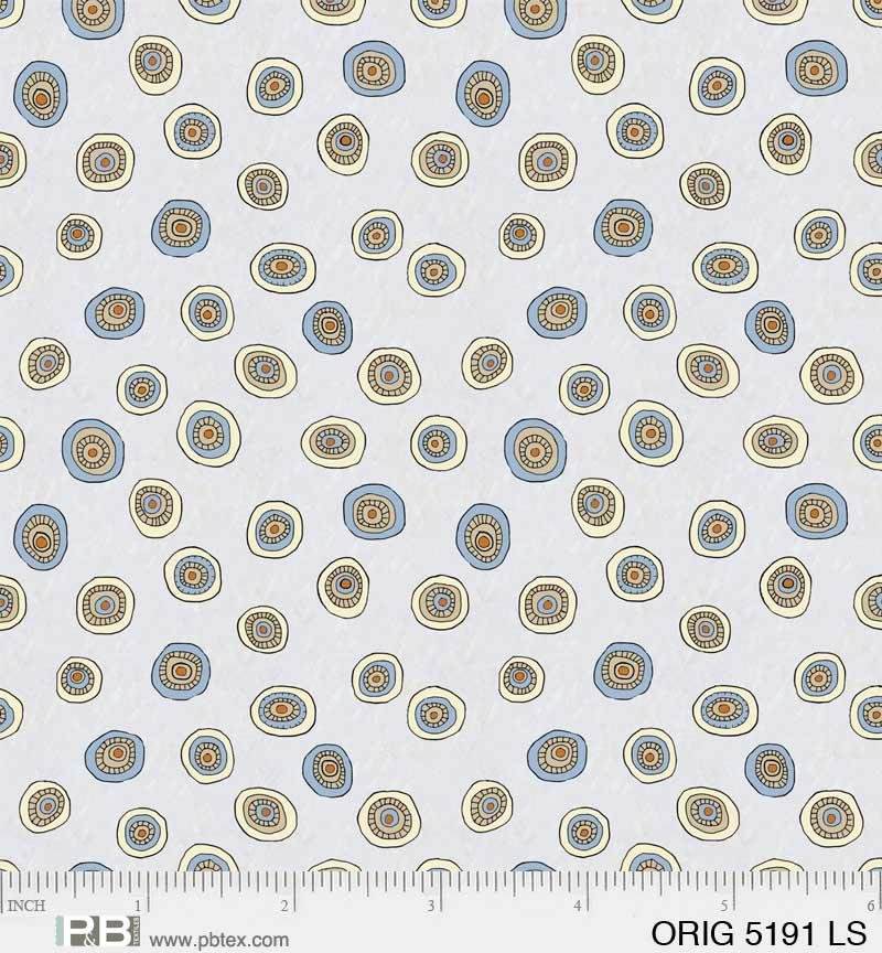 P&B Textiles | Origins - Tossed Ditzy Dot | Gray