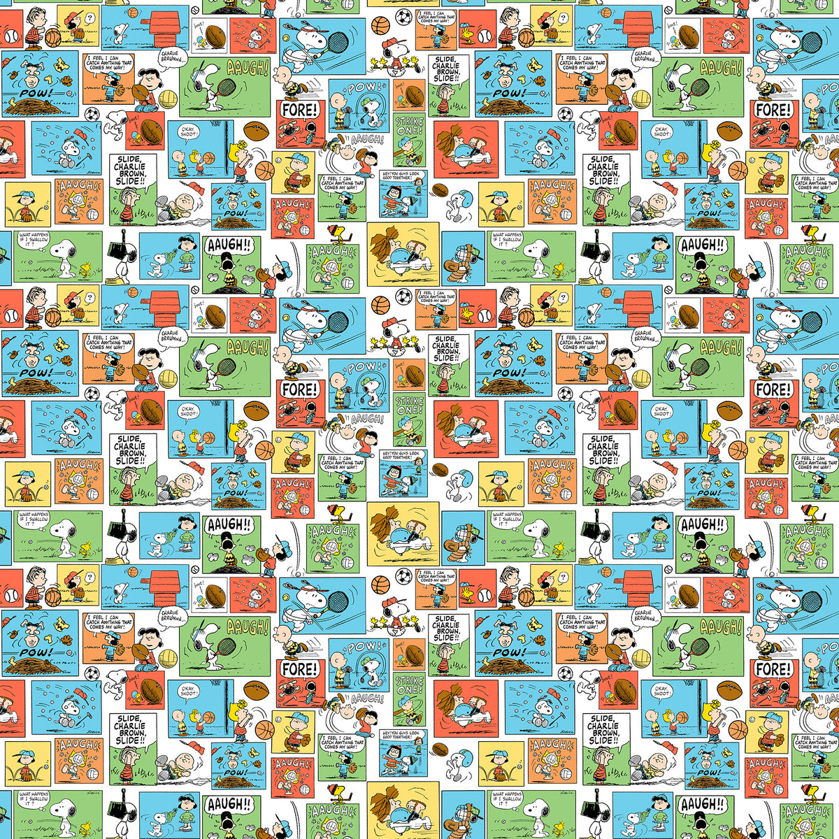 Northcott | Peanuts | Comics - White Multi | P1001-10