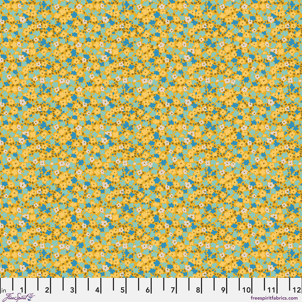 Ditsy - Chamomile Petite Prints FreeSpirit cotton fabric