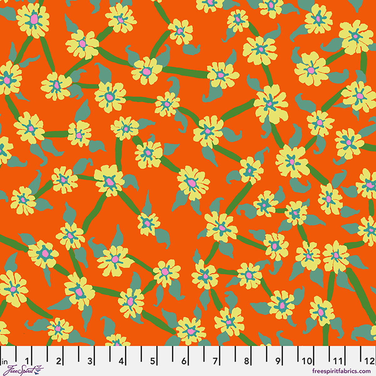FreeSpirit | Kaffe Fassett Collective August 2026 | Mayflower | Orange | PWBM106.ORANGE