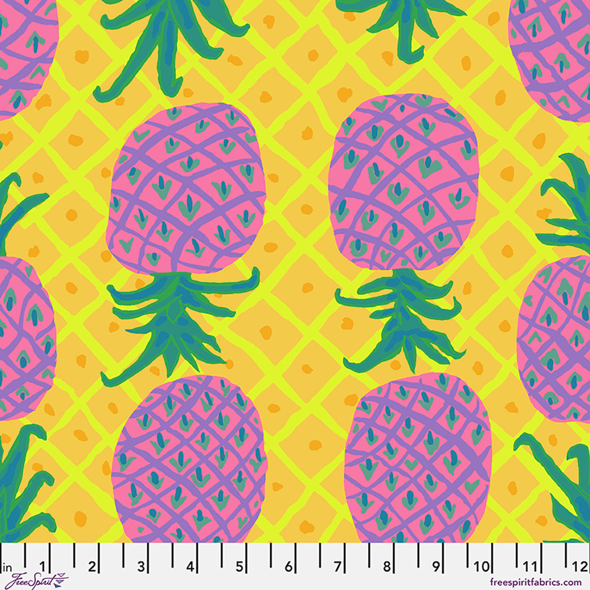FreeSpirit | Kaffe Fassett Collective August 2026 | Upside Down | Yellow | PWBM108.YELLOW