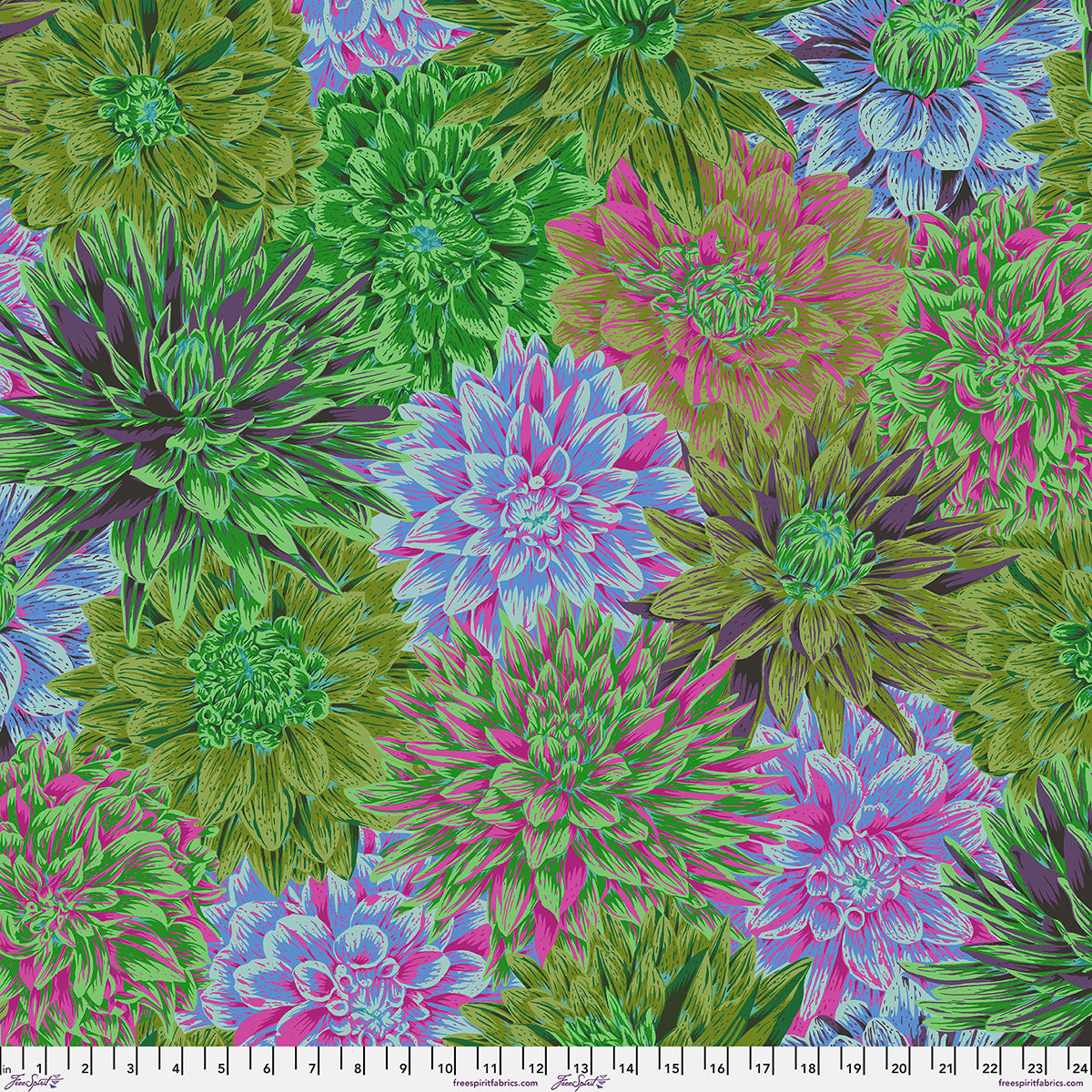 FreeSpirit | Kaffe Fassett Collective August 2026 | Bursting Stripes | Green | PWPJ137.GREEN