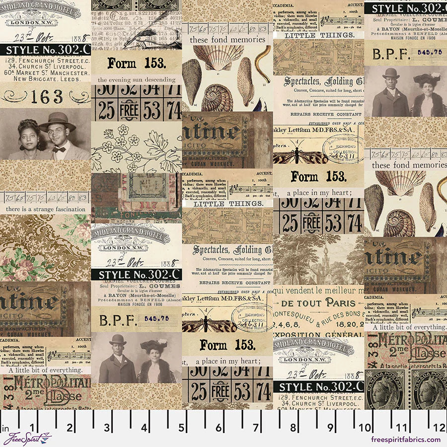 FreeSpirit | Tim Holtz | Palette Neutral | Neutral Collage | Neutral