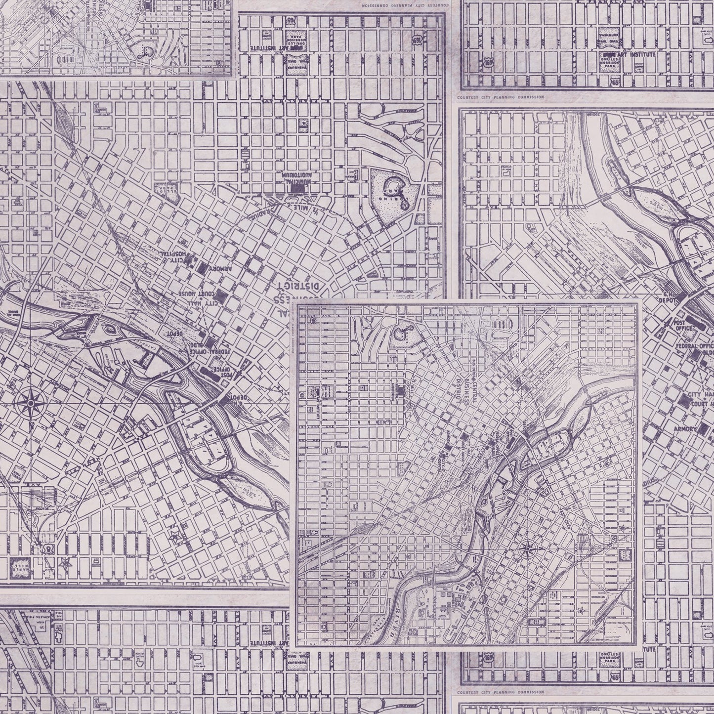 FreeSpirit | Tim Holtz | Palette Purple | Purple Map | Purple