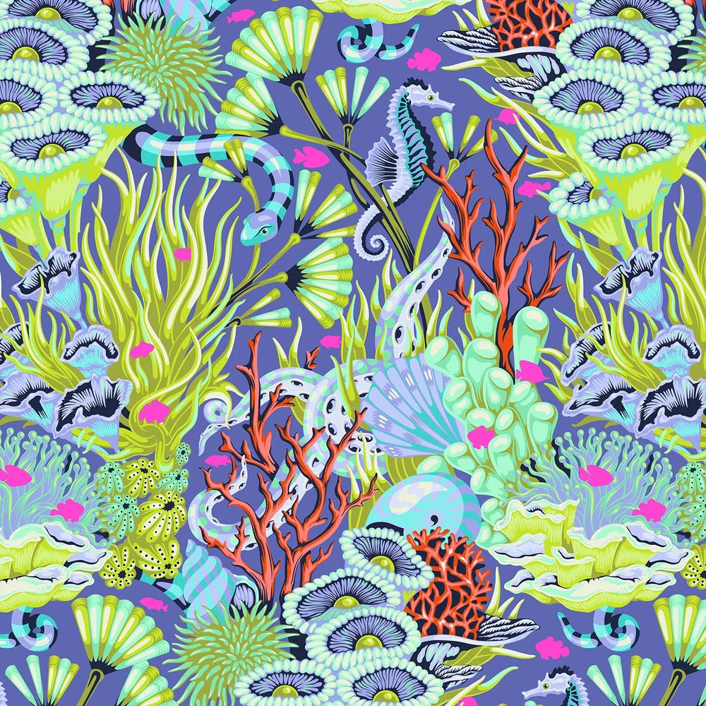 Free Spirit | Tula Pink | Floral Reef | Reef What You See | Marine