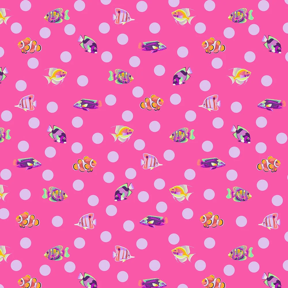 Free Spirit | Tula Pink | Floral Reef | School Crossing | Delphine